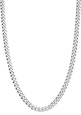 Miabella Italian Solid 925 Sterling Silver 3.5mm Diamond Cut Cub